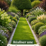 Bordure en pavés de jardin bien réalisée