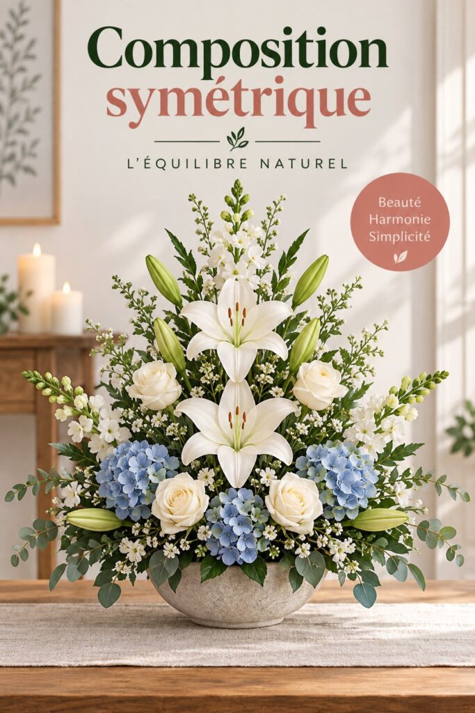 Arrangement de plantes symétriques dans un jardin bien entretenu