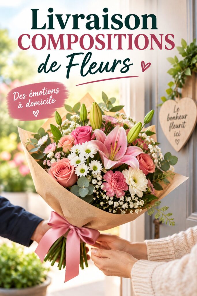Composition florale élégante livrée à domicile pour décorer votre intérieur