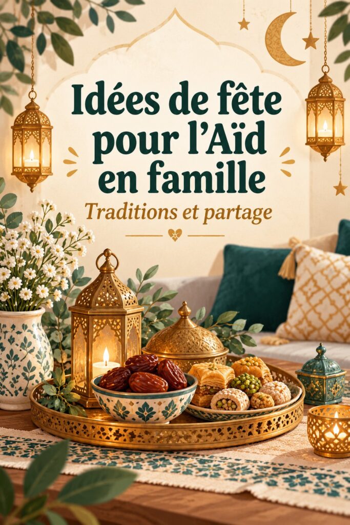 Une belle terrasse décorée pour l'Eid avec des lanternes et des fleurs colorées