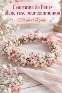 Couronne de fleurs délicate pour une célébration spéciale