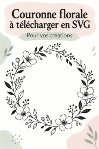 Couronne florale colorée et accueillante pour un jardin