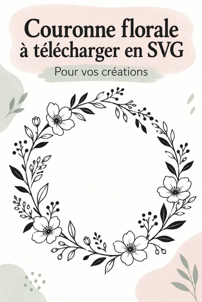 Couronne florale colorée et accueillante pour un jardin