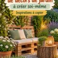 Un jardin coloré avec des décorations DIY inspirantes.