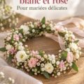 Jardin esthétique avec des fleurs blanches et roses en pleine floraison
