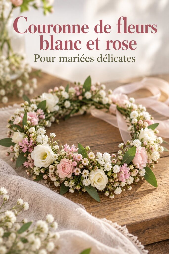 Jardin esthétique avec des fleurs blanches et roses en pleine floraison