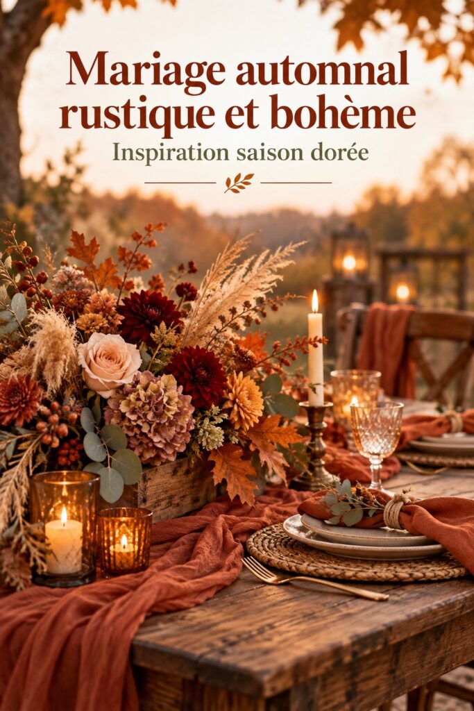 Un mariage automnal élégant avec des décorations inspirantes