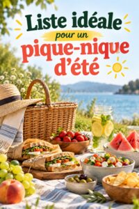 Pique-nique estival dans le jardin avec des plats savoureux et une belle décoration