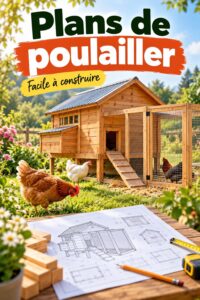 Plans de poulailler en bois au jardin, un espace artitous et pratique
