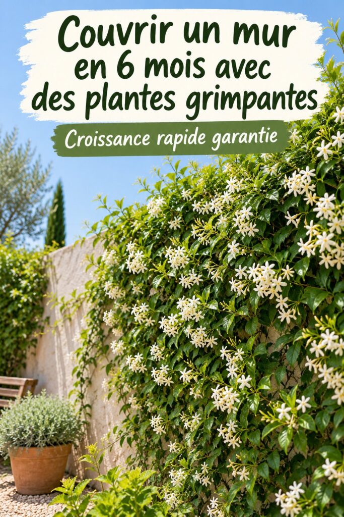 Mur verdoyant couvert de plantes grimpantes